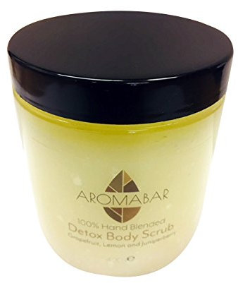 DETOX Dead Sea Salt Hand & Body Scrub 400g with Grapefruit, Lemon & Juniperberry Essential oils 100% Natural Packed with minerals and nutrients For Men or Women