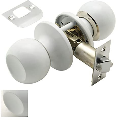 Pomo Puerta Wolfpack Sencillo Blanco Para Pasillo