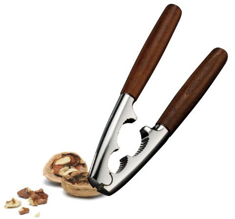 Westmark Schiaccianoci, Monopol Edition, con manico in legno, lunghezza: 18,1 cm, zinco pressofuso, Estetico, argento/marrone, 16803380