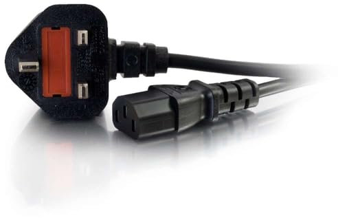 C2G 10 Metre UK Power Cable IEC320C13 to BS1363 30 Foot Kettle Lead Power Cord, Black