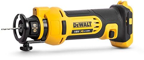 DEWALT - Fraiseuse pour Plaques de Plâtre XR 18V - DCS551N-XJ - Fraiseuse sans Fil avec 2 Forets, 2 Porte-Outils 3,2mm et 6,4mm et Butée de Profondeur - Sans Batterie, Ni Chargeur - 26000 trs/min