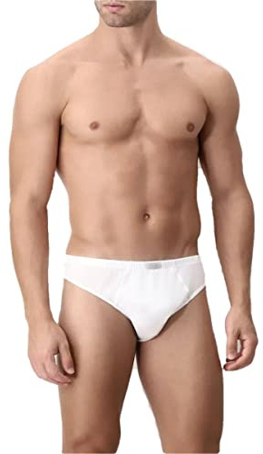 CAGI - 6 Mini Slip Mutanda Uomo Art 1208 100% Filo di Scozia Bianco - Misura 7