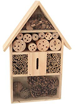 Eifa XXL 50 cm Insektenhotel Natur/Nistkasten Insektenhaus aus Holz für Bienen, Schmetterlinge, Käfer & andere Tiere