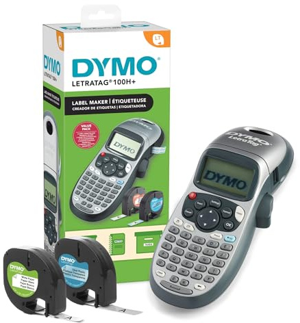 DYMO LetraTag 100H Plus Handheld Label Maker for Office or Home