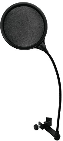 OMNITRONIC DSH-135 Mikrofon-Popfilter schwarz | Mikrofon-Windschutz