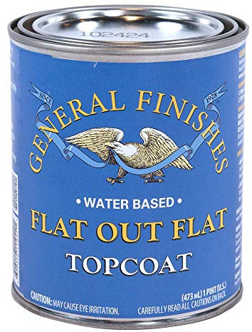 General Finishes Flat Out Flat Topcoat, Pint