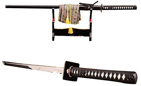 Lyuesword Japanese Full Tang Ninja Sword Battle Ready 1095 High Carbon Steel Ninja Sword Very Sharp Blade