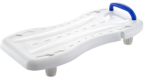 Panca per Vasca da Bagno - Invacare Marina H112 - Forma Ergonomica - Rivestimento Antiscivolo - Gambe Regolabili - Bianca