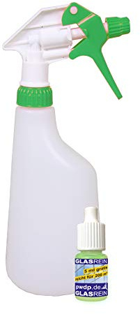 Putzen wie die Profis Überkopf-Sprühflasche mit verstellbarem Sprühkopf | 600 ml (grün)