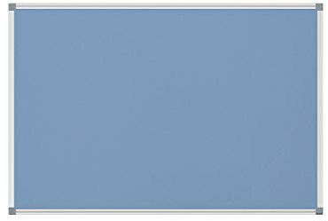 MAUL Pinnwand 60 x 90 cm MAULstandard hellblau Textil Alurahmen Wandmontage | frische Optik fürs Büro, sicherer Halt für Notizen, flexibel hoch oder quer, schnell montiert, stabile Verarbeitung