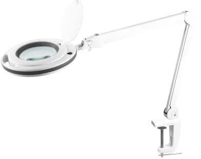 Kemot Lampada da Tavolo Professionale a 60 LED con Lente di Ingrandimento 5D