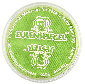 Eulenspiegel - Profi-Aqua Make-Up, Schminke 12 ml, Hexengrün | Wasserbasierte Schminke für Facepainting & Bodypainting, für Karneval & Mottopartys