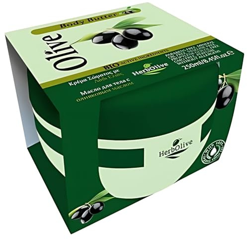 Herbolive Körperbutter mit Olivenöl und Sonnenblumenöl, 250ml/ 40429 | natürliches Sonnenblumenöl