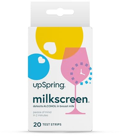 UpSpring Baby Milkscreen Heimtest für Alkohol in der Muttermilch, 20 Teststreifen