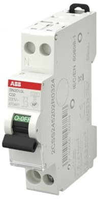 disjoncteur phase + neutre - 32a - 4.5 ka - abb 470441