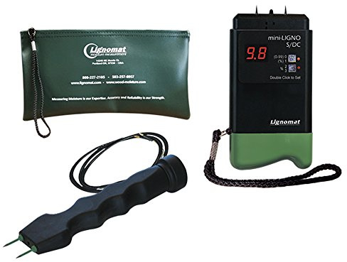 Lignomat S4-P & Mini-Ligno SD/C Package - Moisture Meter & Mold Detector Device with E14-M Electrode - Humidity and Mold Detection Moist Meter for Construction, Maintenance, Floor & Wall Inspection