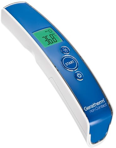 GERATHERM non contact contactless clinical infrared forehead thermometer for adults and kids/alternative to ear thermometers/surface thermometer/baby bath thermometer