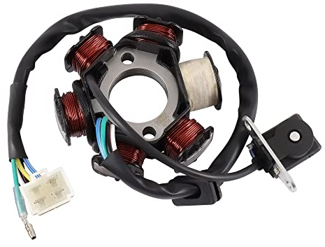 GOOFIT 6 Pole 5 Drähte Halbwelle Zündung Magneto Stator Ersatz für 50cc 70cc 90cc 110cc 125cc ATV Quad Pocket Bike