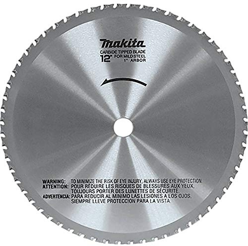 Makita A-90532 12-Inch 60-Teeth Dry Ferrous Metal Cutting Saw Blade with 1-Inch Arbor , Silver