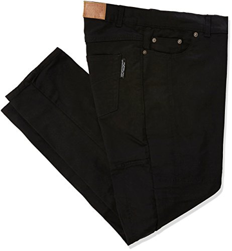 Bikers Gear Australia Jean de Moto en Denim Stretch - Renforts Genoux en Kevlar® - imperméable - Femme - Noir - 40 reg