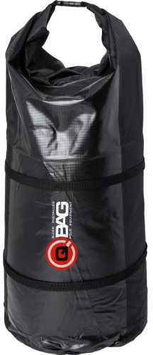 QBAG Gepäckrolle Wasserdicht - Nylon - 50L Stauraum schwarz
