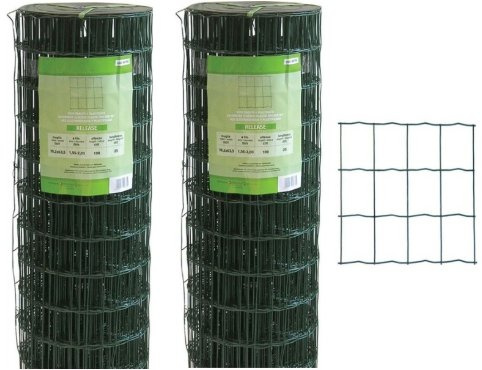 Rete recinzione elettrosaldata plastificata release h 180 cm rotolo da 25 mt.