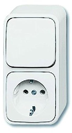 Kom. Wechs./SCHUKO®Steckd. BUSCH-JAEGER 2601/6/2300EAPW500