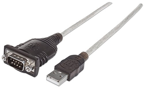 Manhattan USB auf Seriell Konverter (Zum Anschluss eines seriellen Geräts an einen USB-Port, Prolific PL-2303RA-Chipsatz, 1,8 m) DB9-Port 151849