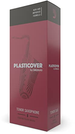 Confezione da 5 ance Rico Plasticover per sassofono tenore, durezza 3,0