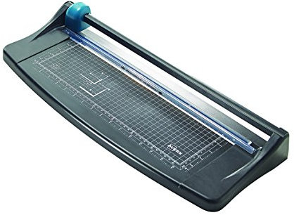 Avery Lightweight A3 Paper Trimmer, Photo and Paper Cutter, 5-Sheet Capacity, Self-Sharpening Blade, Black & Teal (TR003)