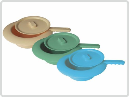 Stechbecken Bettpfanne Kunststoff mit Deckel, Farbe: Grün *Top-Qualität zum Top-Preis*