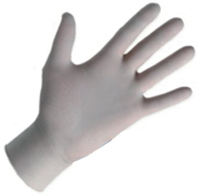 My Benefit 100 guantes desechables de látex natural con polvo, guantes médicos lubricantes internamente con almidón de maíz biodegradable, no estéril, talla XL