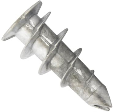 PARCO JET-PLUG 33mm, 100 Stück - Metall Spiral Gipskartondübel, Rigipsdübel, Trockenbau Dübel, Dämmstoffdübel für Rigipsplatten und andere Trockenbauplatten zum Befestigen von verschiedene Baustoffe