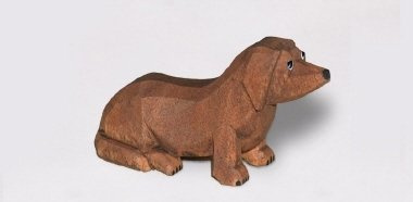 Lotte Sievers-Hahn Krippenfigur Dackel sitzend Baumwollbeutel