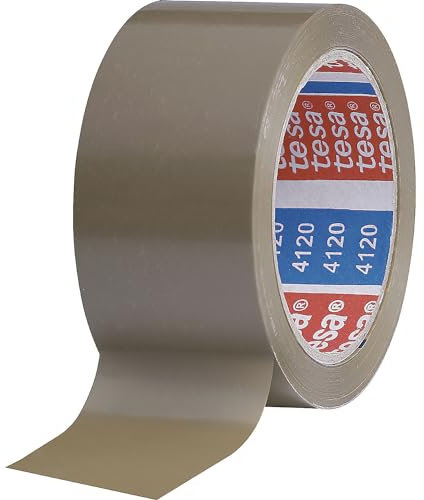 tesa | PVC-Packband | tesapack® 4120 | VE 72 Rollen | braun | Bandbreite 50 mm