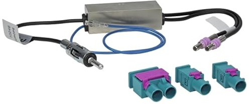 maxxcount Antennen-Adapter kompatibel mit Audi/Seat/Skoda/VW (mit Phantomeinspeisung und Diversity/DIN > 2X Fakra Z)