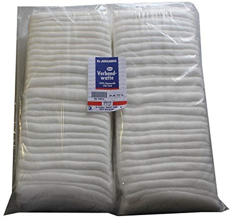 VERBANDWATTE zickzack 100% Baumwolle 1000 g