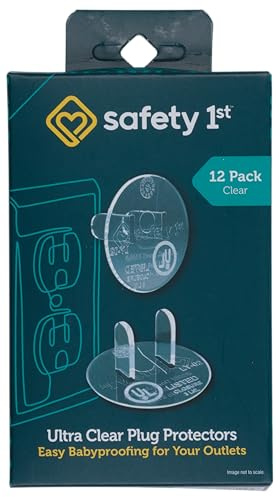 Safety 1st 12 Pack Ultra Clear Outlet Plugs