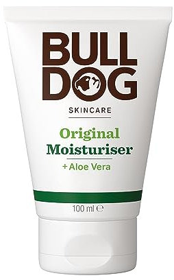 Bulldog Skincare Original Men's Moisturiser, Non-Greasy Hydration, Fast Absorption Daily Moisturiser for Men 100ml
