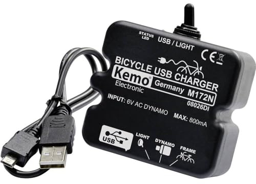 Kemo M-172N - Cargador USB para bicicleta