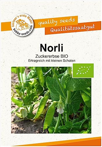 BIO-Erbsensamen Norli Zuckererbse Portion Grün