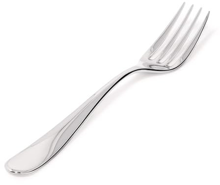 Alessi Nuovo Milano Serviergabel glänzend und poliert aus Edelstahl, 37 x 5 x 37 cm