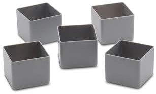 1a-TopStore Schubladenbox und Einsatzkasten, grau, 49x49x40 mm (LxBxH), 1 Packung = 25 Stück