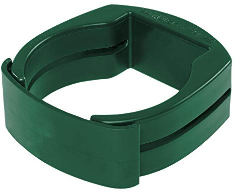 Alberts 655945 Fix-Clip Pro® | for Fixing Welded mesh to Fence Posts | Plastic, Green | for Post Ø 60 mm