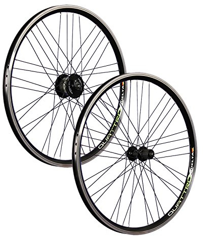 26 Zoll Laufradsatz Airtec1 Shimano Nabendynamo DH-3N30 - Cues QC400 schwarz