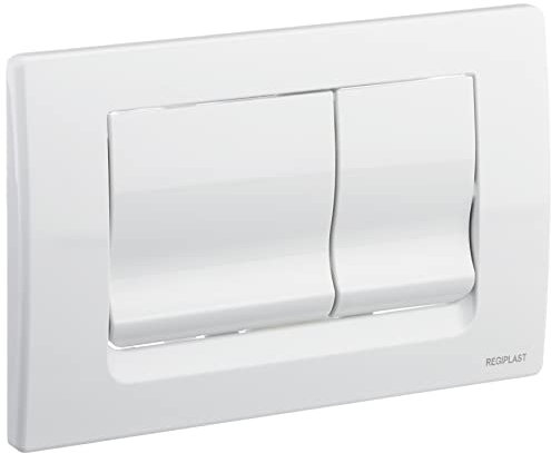 Regiplast 172B Betätigungsplatte, 2-Mengen-Spülung, Weiß