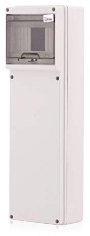 Quadro di distribuzione da cantiere per impieghi gravosi montato in superficie Scatola di giunzione per installazione a parete Scatola di derivazione in plastica | 3 - 4 connessioni a spina CEE | 440x135mm | IP65 | Scatola di distribuzione, scatola vuota Scatola di derivazione industriale, scatola di derivazione, armadio elettrico