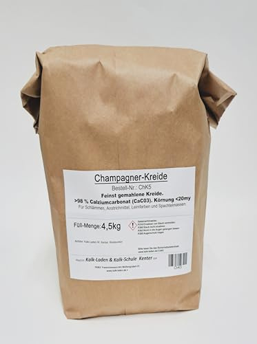 Champagner-Kreide, feinstgemahlen, naturrein, weiss 4,5 kg