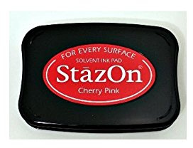 StazOn Solvent Tinte pad-cherry Pink