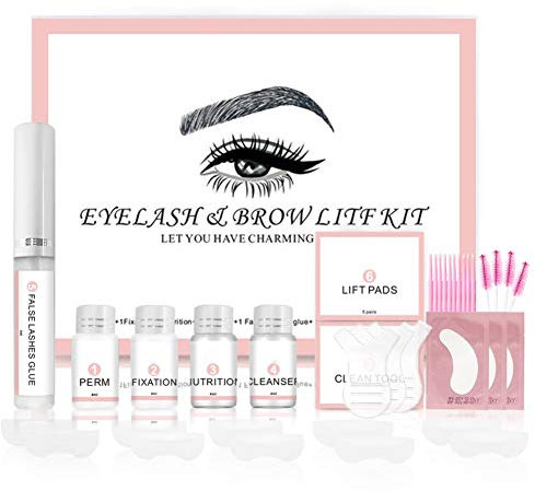 weixinbuy 2-in-1 Augenbrauenlift und Augenbrauen-Curling-Kit | Augenbrauen- und Wimpernlaminierungsset | DIY Dauerwelle für Wimpern und Augenbrauen | Professioneller Lift für trendigen